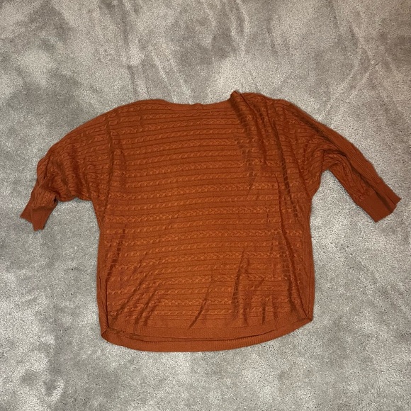 Autumnal Knit Quarter Sleeve Jumper Sweater L-XL - Picture 4 of 4